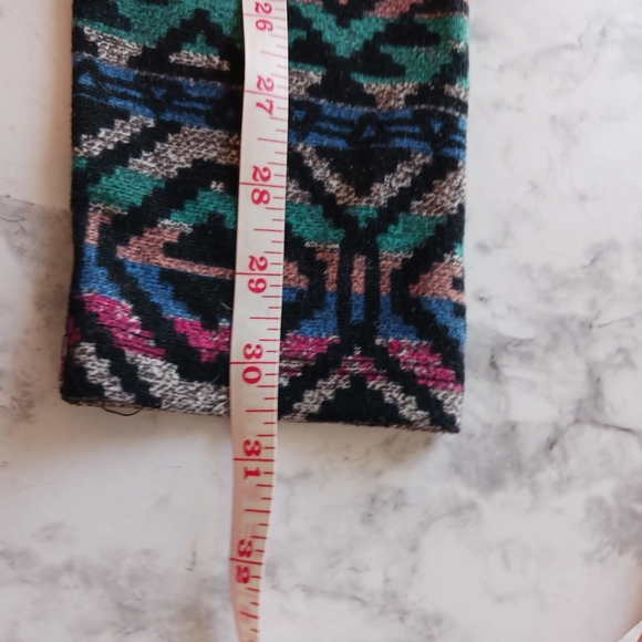 Wet seal aztec southwest multicolor pullover sweater v neck womens large - Picture 5 of 8